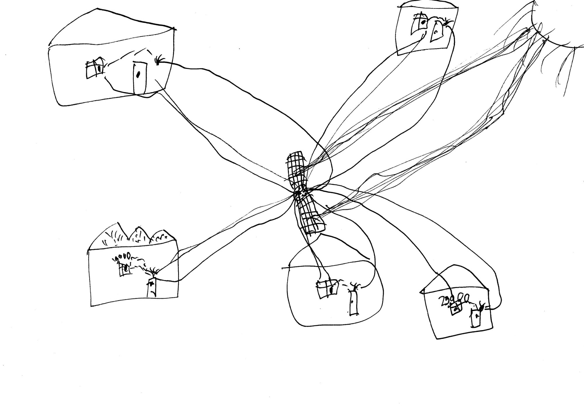 Henri's illustration of the internet